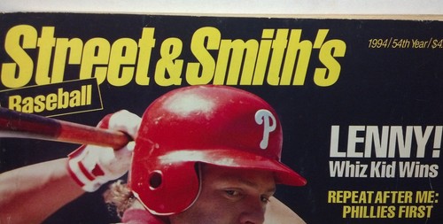 1994 Street & Smith's magazine 54th Year featuring Lenny Dykstra Phils cover. - Picture 2 of 7