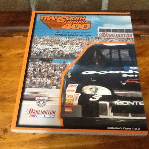 TRANSOUTH FINANCIAL 400 DARLINGTON RACEWAY PROGRAMA OFICIAL 1998 MOOG CHASIS - Imagen 1 de 3