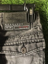 Sean John Dark Wash Black Denim Jeans Youth Boys Size 8 Y2K Hip Hop Skater
