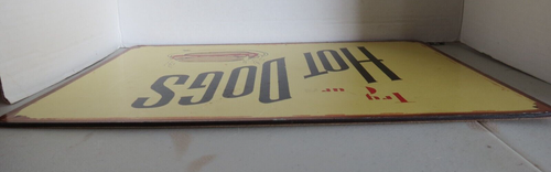 Try Our Hot Dogs Korkschild - Wohndeko - Vintage Retro Look Korkschild - Bild 3 von 3