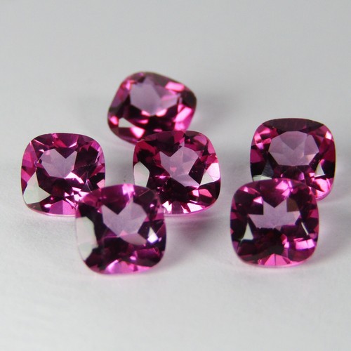 7.19Cts Classic 100% Natural Pink Topaz 6mm Cushion Cut 6pcs Loose Gems Ref 'VDO - Picture 4 of 5