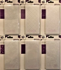 Gemini 2.75" x 5.75" 3D Embossing Folders, Great for Gatefold Cards - 6 Choices