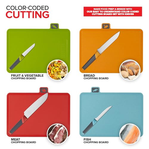Modern Innovations Smart Cutting Boards and Knife Set, Self Cleaning Cutting Boa - Picture 3 of 6
