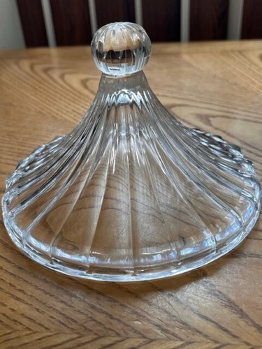 HAND CUT CRYSTAL GLASS CRYSTAL LEGENDS GODINGER CAROUSEL FROSTED CANDY DISH - Picture 4 of 8