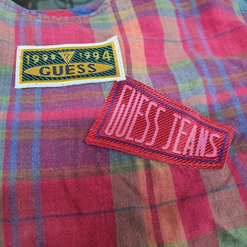 Vintage 90s Guess USA Georges Marciano Madras Plaid Girls Dress L (4Y-5Y) USA - Picture 8 of 12