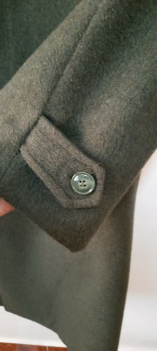 Vintage burberry Trenchcoat Wolle olivgrün Gr. 54 / L - Bild 7 von 12