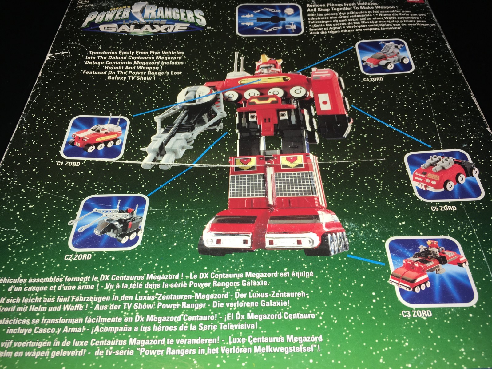 Power Rangers Lost Galaxy dx Centaurus Megazord box 100% complete complete complete deluxe 446607 Power Rangers Lost Galaxy dx Centaurus Megazord box 100% complete complete complete deluxe 446607