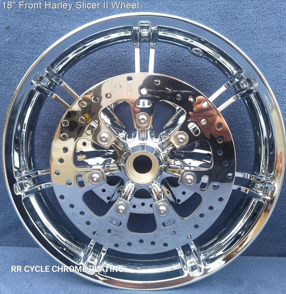 Harley Chrome Slicer II Front Wheel Rotors Road Glide