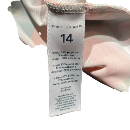 Carter’s Mädchen Einteiler Schleife Knoten Peekaboo Blumen Badeanzug Größe 14 EUC - Bild 6 von 7
