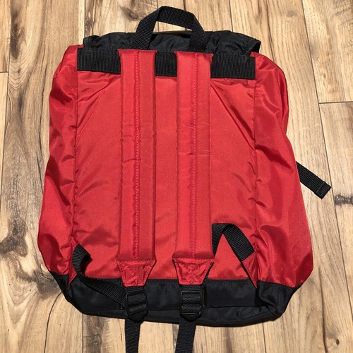 Vintage 90s Tommy Hilfiger Athletic Gear Backpack Bag Red - Picture 6 of 10