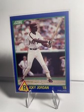 1989 Score Rising Star Ricky Jordan #88