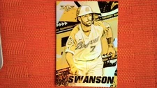 2022 Topps Fire #60 Dansby Swanson Gold Minted