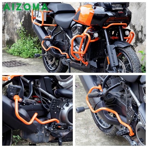 Orange Exhaust Muffler Pipe Protector Guard For Harley Pan America 1250 RA1250 S - Picture 4 of 11