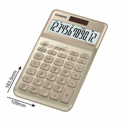 CASIO JW-200SC 12-Digit Desktop Calculator, Tax & Exchange 7 Colors - Picture 8 of 16