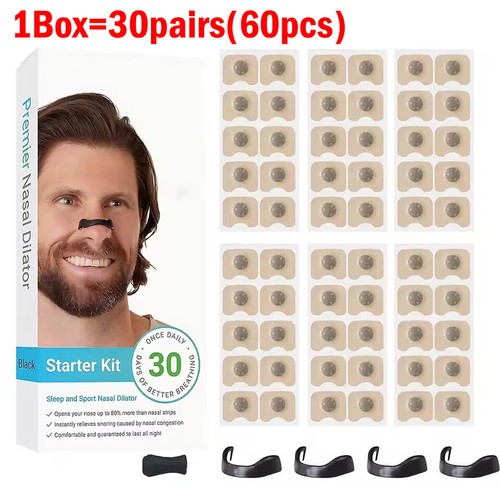 Magnetic Nasal Nose Dilators Starter Kit Nasal Strips Nasal Clip US - Picture 9 of 12