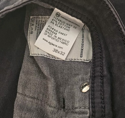 Adriano Goldschmied Graduate Tailored Weight Lightweight Blue Jeans 38x26 Chinos - Picture 6 of 6