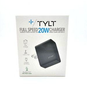TYLT LULL SPEED 20W CHARGER USB-C PORT FOLDABLE AC PRONG