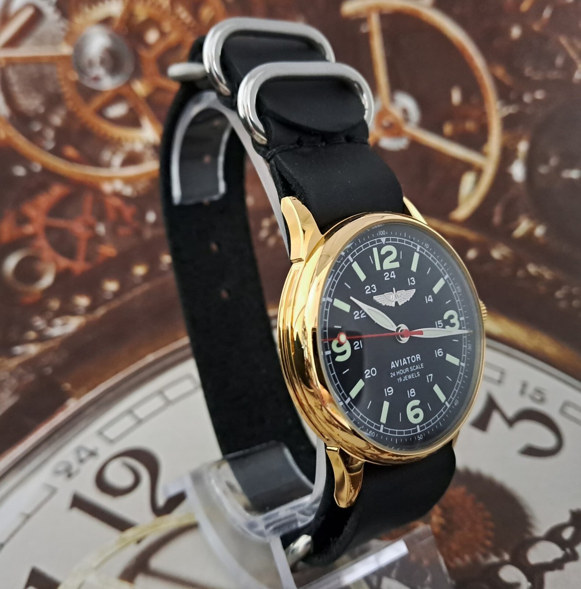 Watch RAKETA USSR PILOT AVIATOR Men's Dress Vintage Watch
