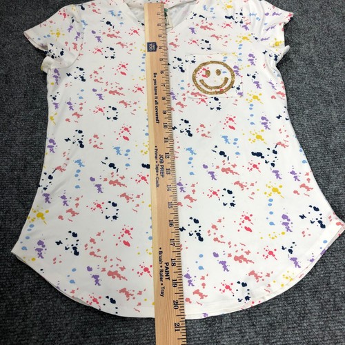 Camiseta LILY BLEU Niñas Talla Grande 14 Blanca Manga Corta Doble Cara Buenas Vibraciones - Imagen 8 de 8