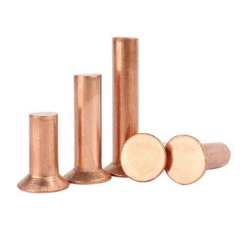 Solid Copper Countersunk Head Rivets 2mm 2.5mm 3mm 4mm 5mm 6mm 8mm DIN 661 Rivet - Picture 8 of 82