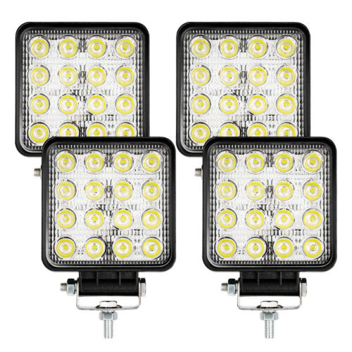 LED Arbeitsscheinwerfer 2x-10x 48W Lampe Beleuchtung Scheinwerfer MTB 12V 24V - Bild 1 von 17