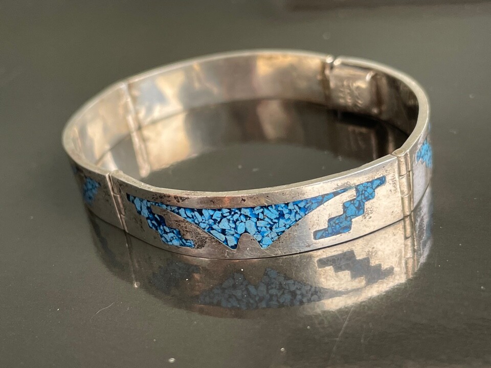 アクセサリー vintage turquoise silver925 bangle Vintage Tarquoise / Silver 925 Bangle