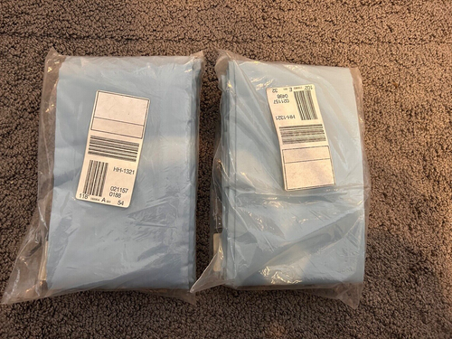Pole Scarf Valances/ Toppers X 2- 40" X 174" -China Blue Color- New in pkg - Picture 2 of 5