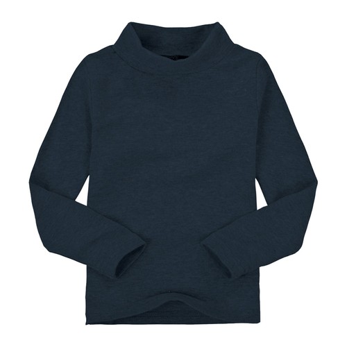 Kid Boys Girls Turtleneck Long Sleeve Cotton Mock Neck Shirt Solid Basic Tee Top - Picture 10 of 54