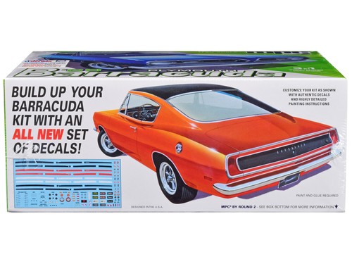 Skill 2 Model Kit 1969 Plymouth Barracuda 3-in-1 Kit 1/25 Scale Model by MPC - Picture 2 of 4