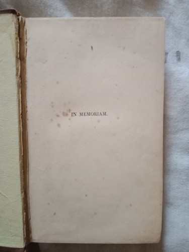 In Memoriam By Lord Tennyson 1850 Very Rare Third Edition Antique Poetry Book - Picture 4 of 9