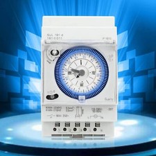 16A 250V Analog Mechanical Timer Switch 24H 15Min DIN Rail Programmable Thermost
