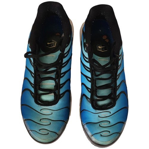 Nike Air Max Plus TN Running Shoes Blue Gold Sneakers Size 10-SEE Last Pictures - Picture 2 of 10