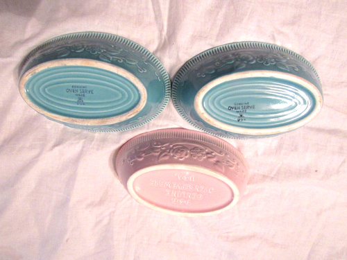 Platos para hornear pequeños rosas y azules genuinos TST - Imagen 4 de 4