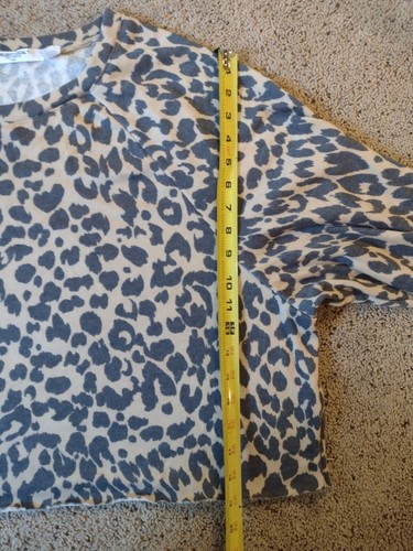Project Social T Women's Leopard Print Size L Cut Off Light Weight Sweater - Bild 6 von 12