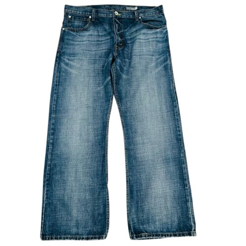 Vintage Levis Silvertab Jeans Mens 38x30 Blue Boot Cut Baggy Loose Y2K Denim - Picture 14 of 14