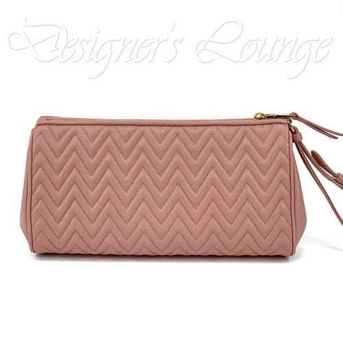 NEW MIU MIU Matelasse Orchidea Leather Zip Pouch Clutch Wristlet 5NE455 Authen  - Bild 9 von 12