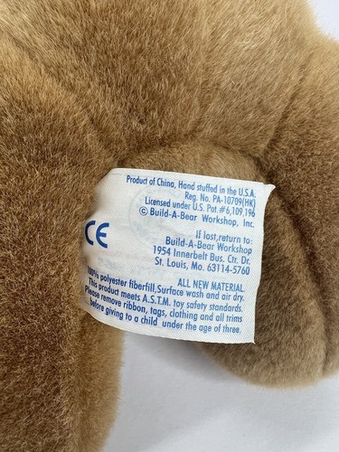 Build a Bear Plush Puppy Dog 11” Brown Tan Floppy Ear Stuffed Animal BAB BABW - Picture 7 of 12