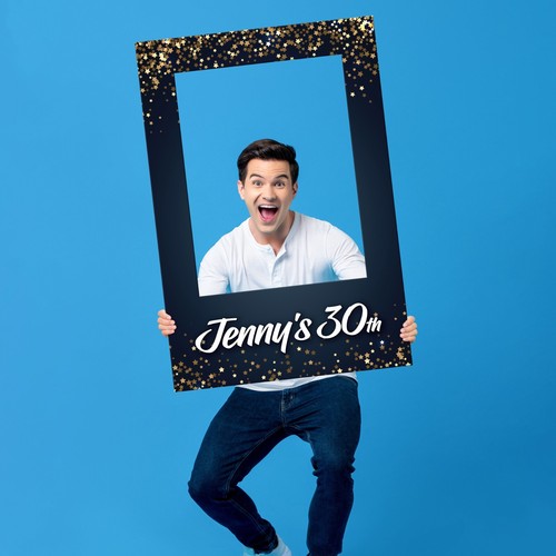 18th/21st/30th/40th Birthday Photo Booth Selfie Frame Party PRINTED 5mm panel - Picture 8 of 9