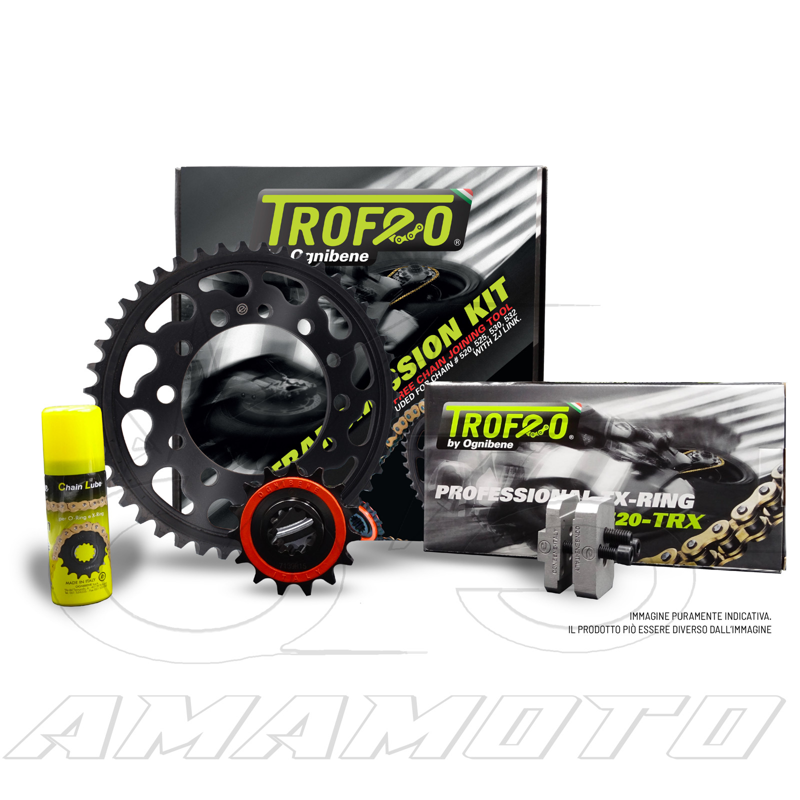 RAPPORTI KIT TRASMISSIONE CATENA CORONA PIGNONE BENELLI 500 TRK 502 X 2022