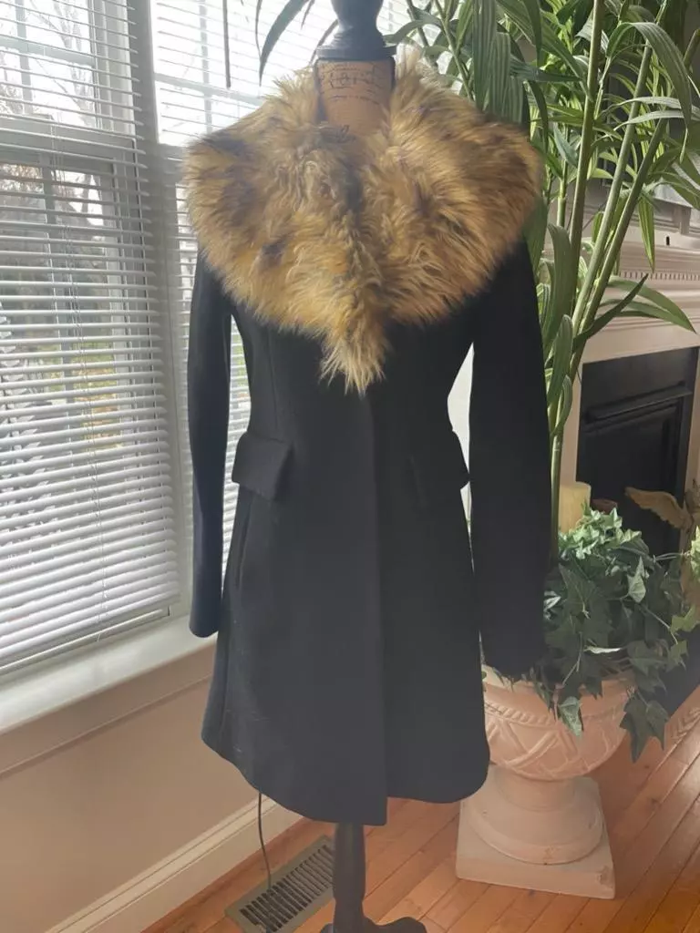 Kate spade notched shop collar coat