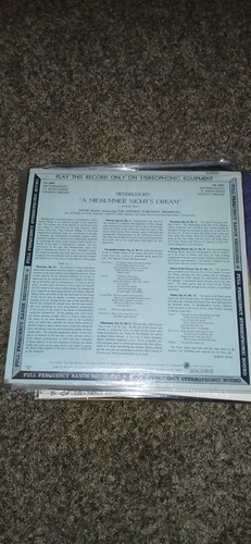 PETER MAAG - Mendelssohn - A Midsummer Night's Dream LONDON CS 6001 LP NM- VINYL - Picture 3 of 7