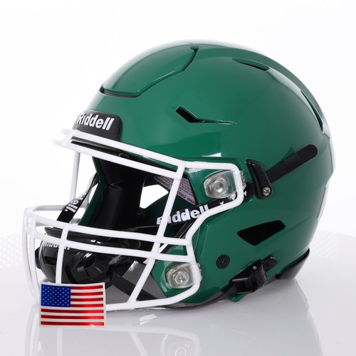 Riddell SpeedFlex ADULT Helmet - White SF-2BD Facemask + US Helmet Flag Decal - Picture 87 of 88