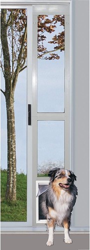 Adjustable Aluminum Pet Patio Door for Large Dogs - Secure & Modern Design - 第 4/6 張圖片
