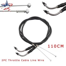 2PC 110cm Throttle Cable Line Wire Kit For Harley Sportster 883 1200 Motorcycle