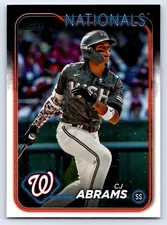 2024 Topps Series 1 CJ Abrams #37 Washington Nationals BASEBALL Card