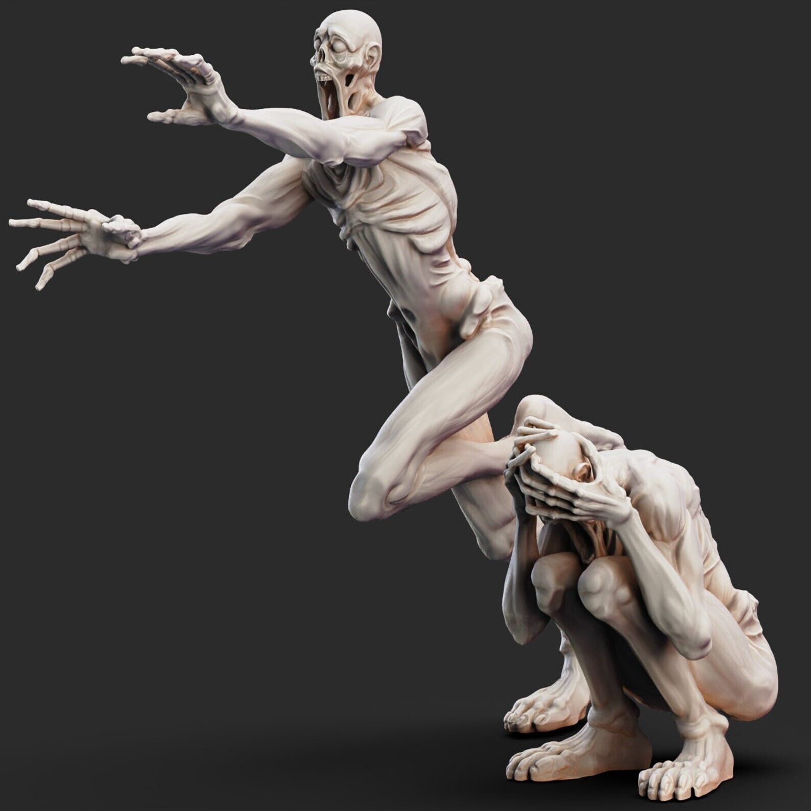 Shy Guy SCP-096 Resin Model Horror Unpainted Urban Legend Euclid Monster  Figure