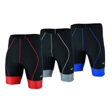 Pantalones cortos de compresión acolchados Cool Max de ciclismo para hombre poliéster Lycra Apex Wear