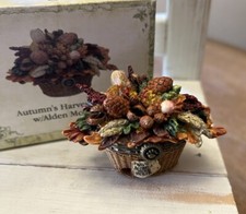 Boyds Bears Uncle Bean's Treasure Boxes Autumn's Harvest w Mini Ltd. Ed Thanksg