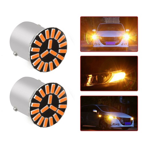 4X Amber 1156 BA15S LED Car Signal Light 7506 Turn Indicator Bulbs Accessories - Picture 9 of 12