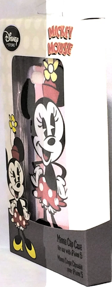 NUEVO DisneyStore MINNIE MOUSE iPHONE 5 ESTUCHE CLIP con PROTECTOR DE PANTALLA Y OREJAS 3D MM RARO Foto 3 de 4